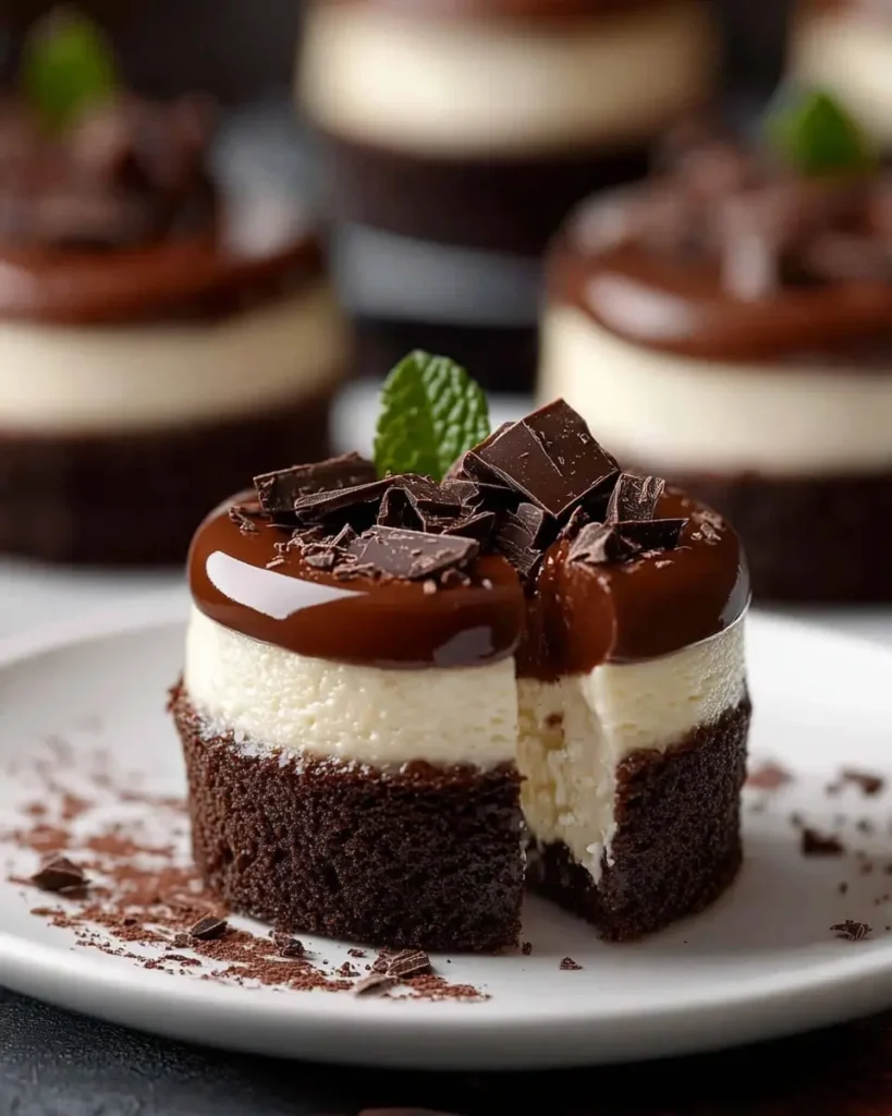 Mini Cheesecakes de Chocolate First Image First Image