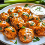 Albóndigas de Pollo Buffalo Cremosas en Crockpot
