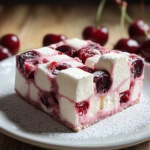 Barras de Fudge de Malvavisco y Cereza