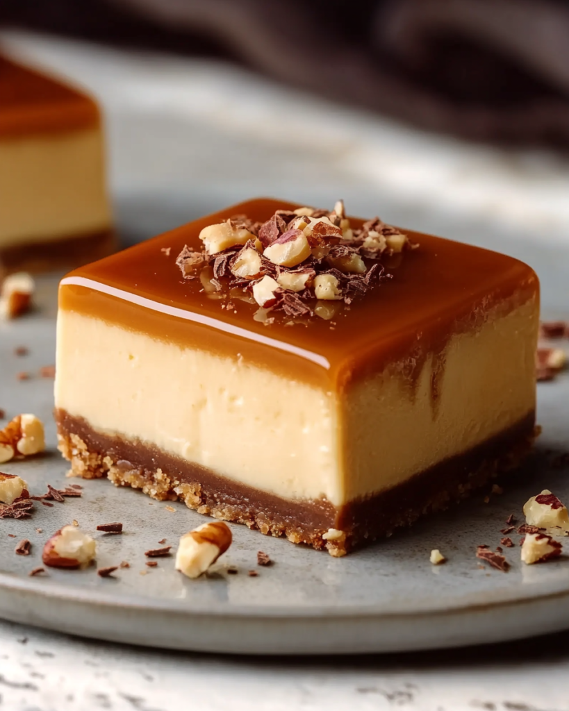 Barritas de Cheesecake de Dulce de Leche