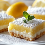 Barritas de Crema de Limón para Días Perezosos