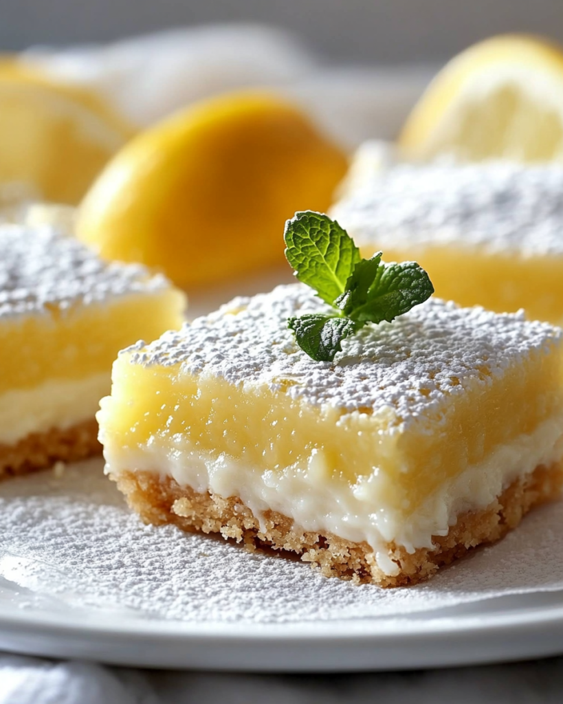 Barritas de Crema de Limón para Días Perezosos