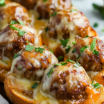 Bocadillos de Albóndigas a la Cebolla Francesa
