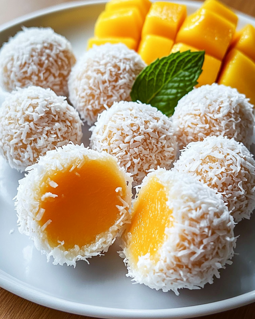 Bolas de Placer de Coco y Mango