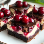 Brownies de Cheesecake con Cereza
