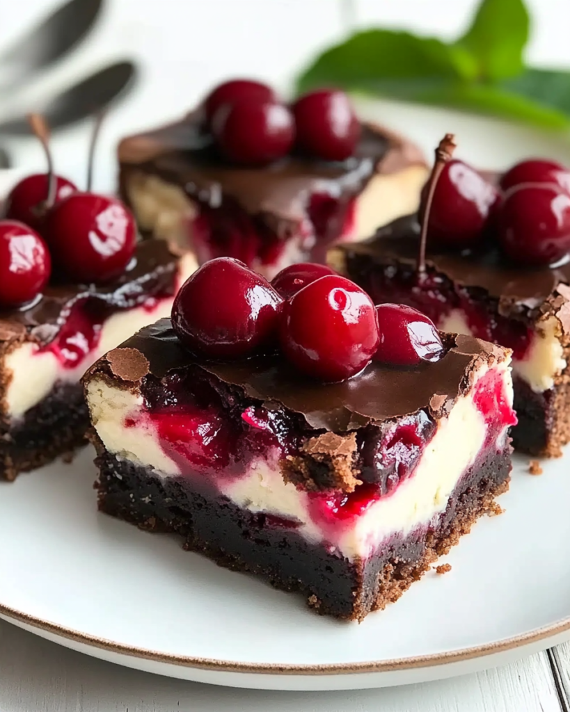 Brownies de Cheesecake con Cereza
