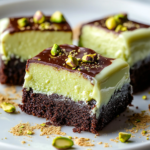 Brownies de Cheesecake de Pistacho