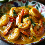 Camarones al Curry Jamaicano