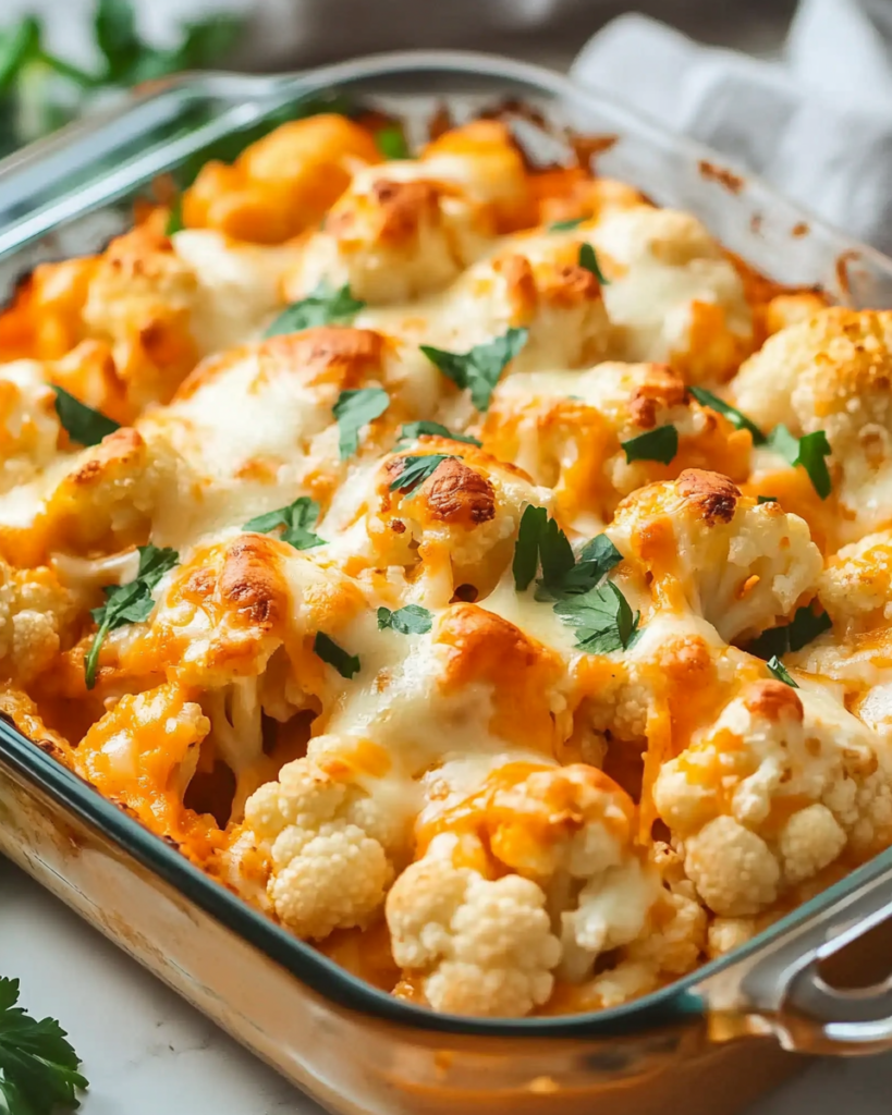 Cazuela Cremosa de Pollo Buffalo y Coliflor