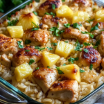 Cazuela Tropical de Pollo con Piña y Arroz