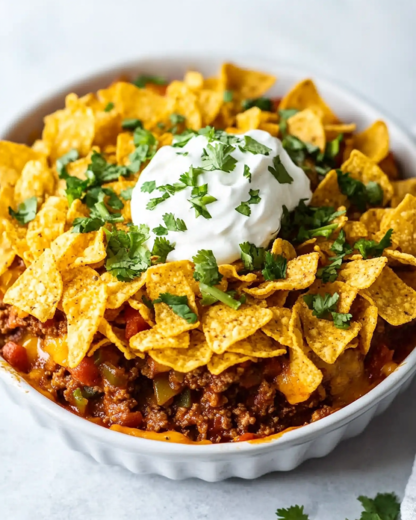 Cazuela de Frito Pie Deliciosamente Reconfortante