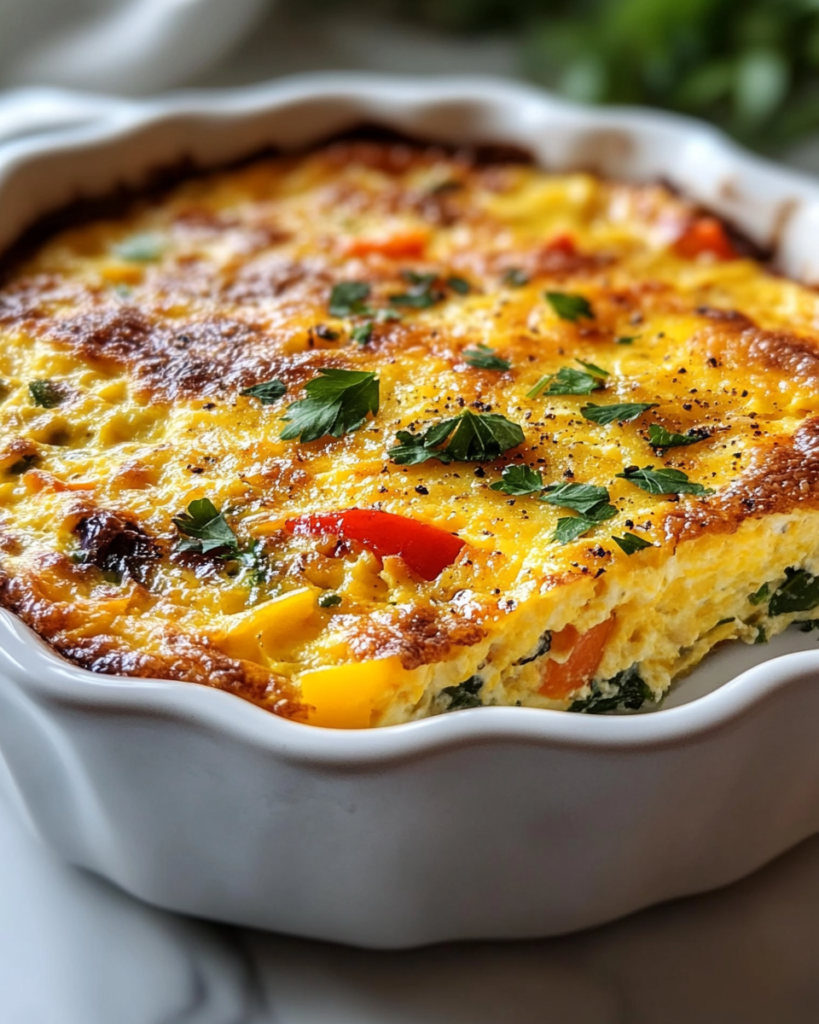 Cazuela de Huevos Alta en Proteínas