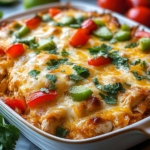 Cazuela de Pollo Fajita con Queso
