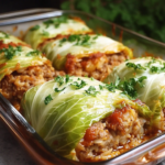 Cazuela de Repollo Relleno Fácil