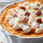 Cazuela dulce de batata con malvaviscos y nueces pecanas