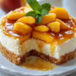 Cheesecake de Durazno y Crumble