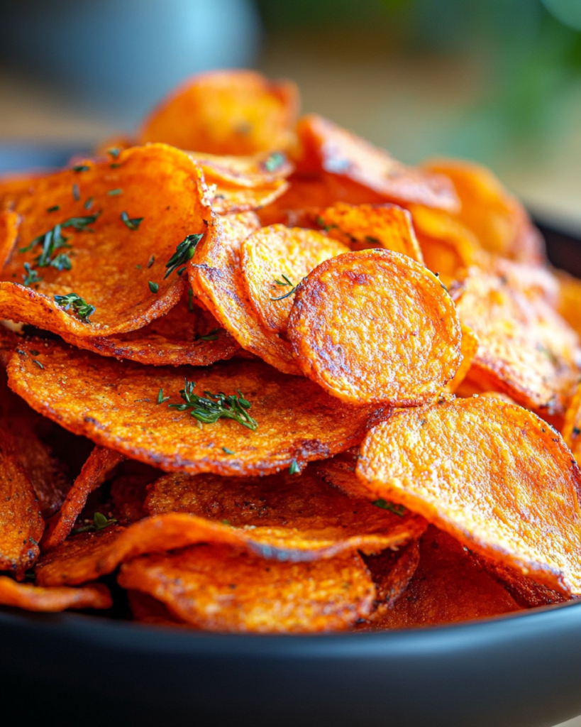 Chips de Zanahoria en Air Fryer