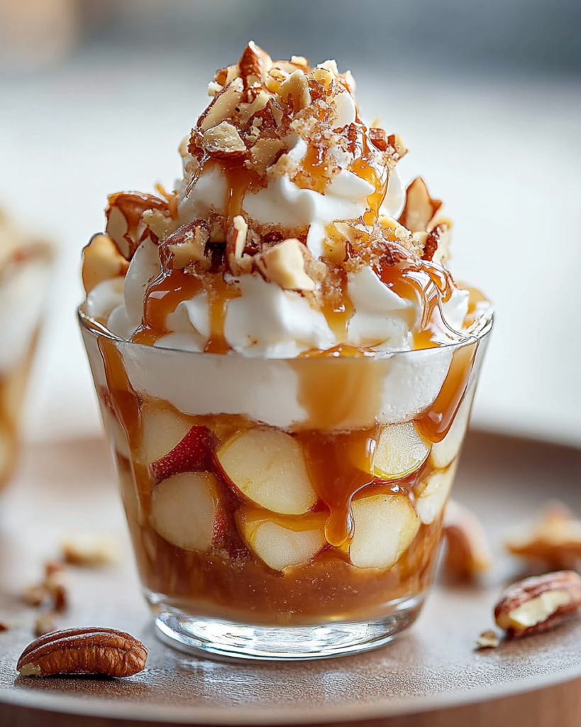 Copas de Manzana Caramelizada