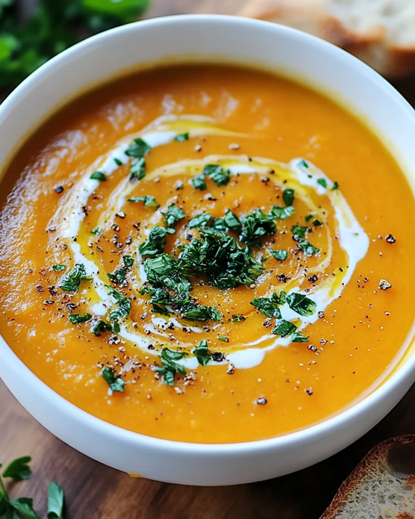 Crema de Calabaza y Batata