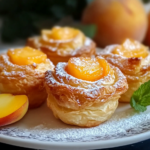Cruffins de Durazno