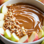Dip de Manzana con Crema de Queso y Caramelo