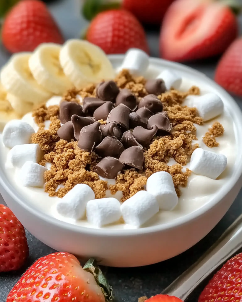 Dip de Yogur Cremoso de S’mores