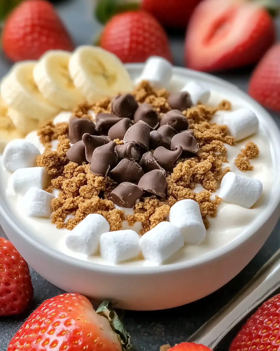 Dip de Yogur Cremoso de S’mores