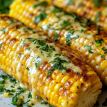 Elote con Mantequilla de Ajo y Queso