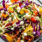 Ensalada Griega de Repollo Crujiente y Cítrica