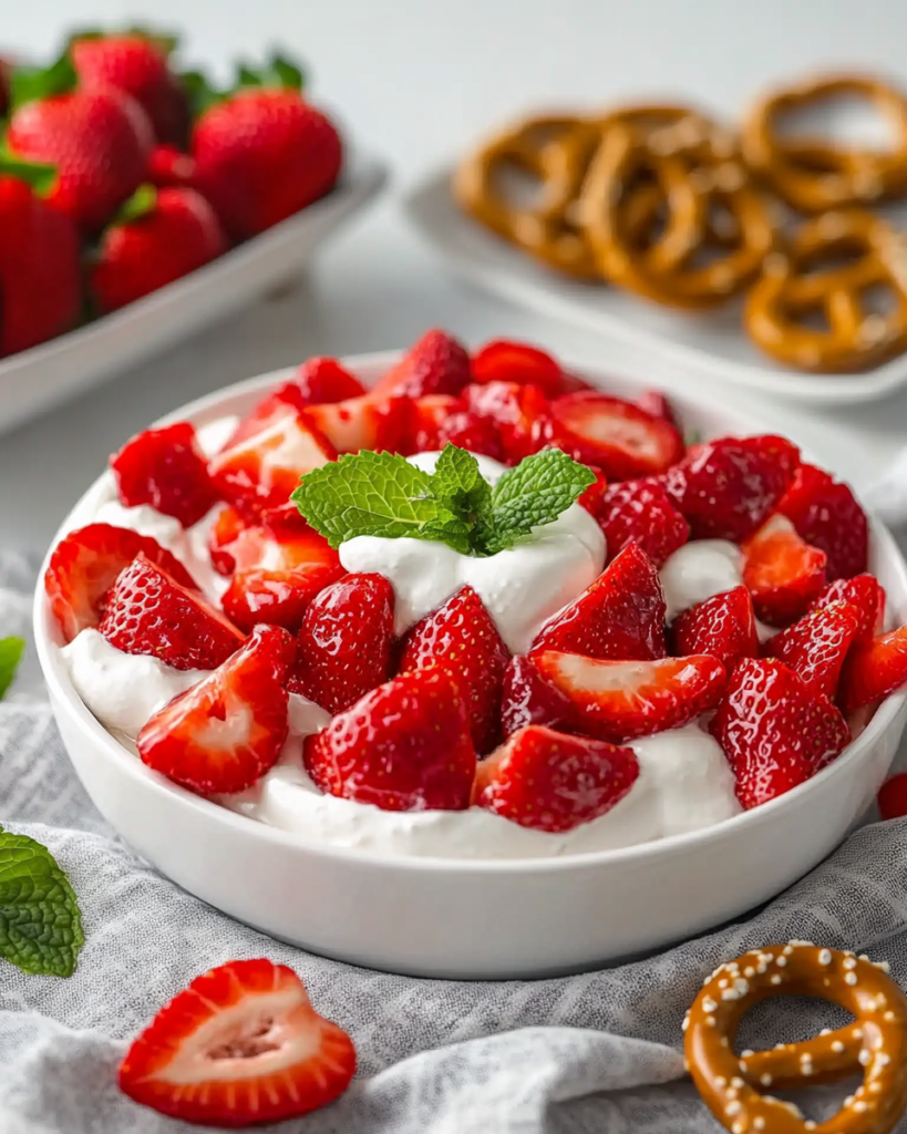 Ensalada de Fresas y Pretzels