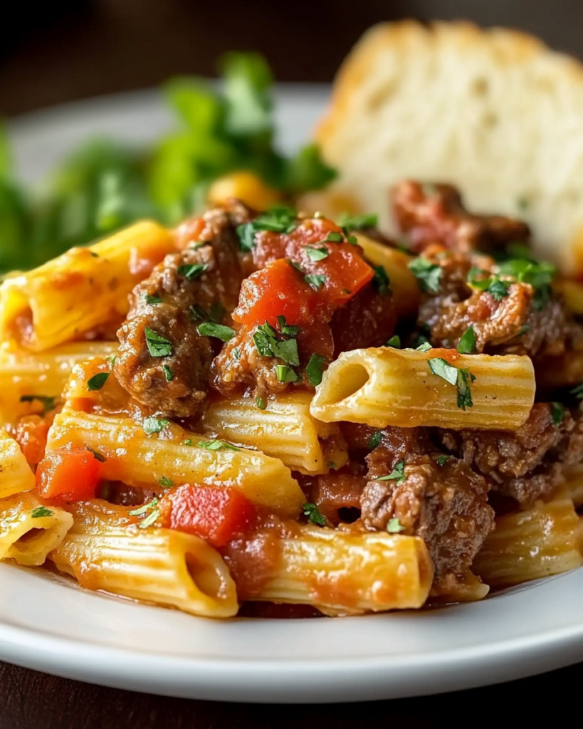 Fiesta de Pasta con Carne Rotel