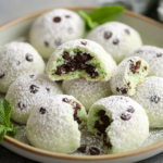 Galletas de Nieve de Chocolate con Menta