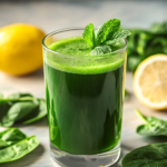 Jugo Fresco de Espinacas y Manzana