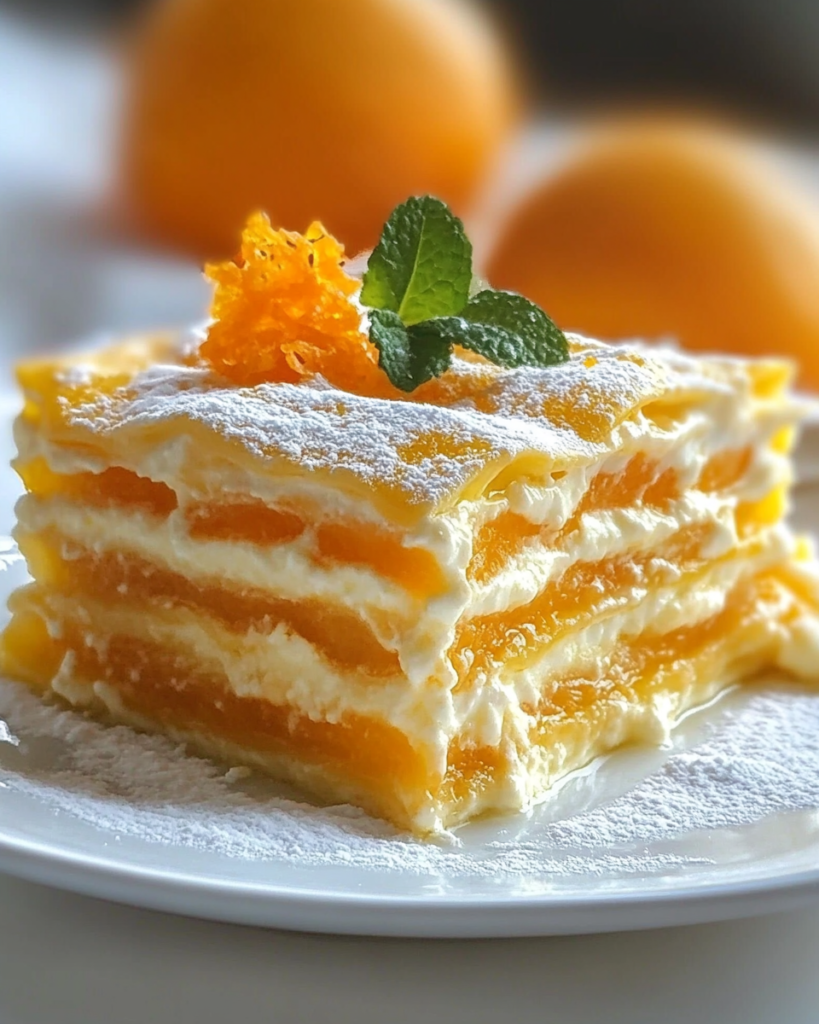 Lasaña de Naranja Cremosa