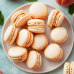Macarons de Durazno con Crema Fresca