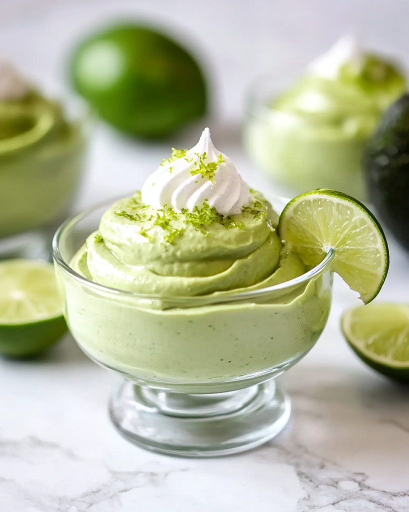 Mousse Cremoso de Aguacate y Lima