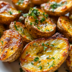 Papas Asadas Crujientes con Ajo y Hierbas