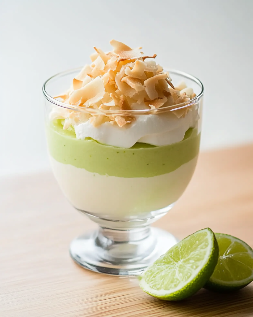 Parfait Cremoso de Coco y Lima