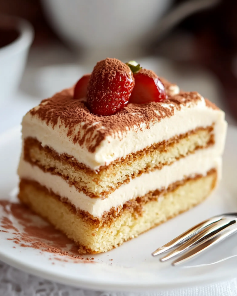 Pastel Esponjoso con Relleno de Crema Biscoff