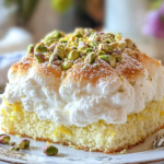 Pastel Nube de Limón y Pistacho con Ricotta