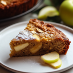 Pastel de Avena y Manzana Saludable