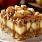 Pastel de Manzana con Crumble y Glaseado de Canela