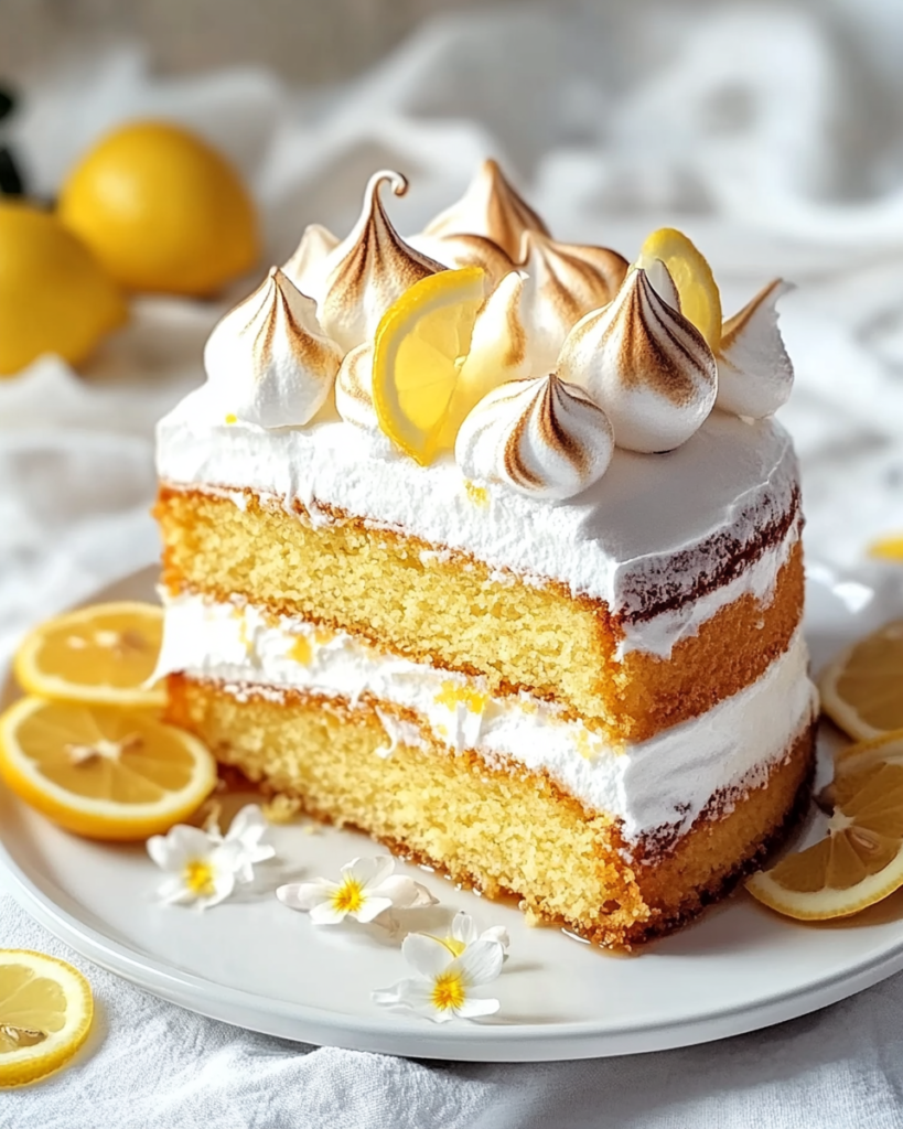Pastel de Miel y Limón con Merengue