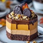 Pastel de Mousse de Calabaza y Chocolate