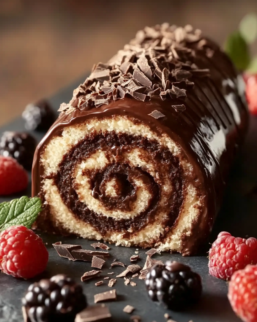 Pastelito de Chocolate Alemán en Rollo