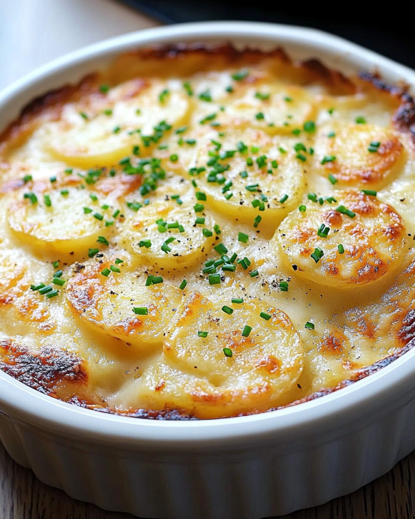 Patatas Gratinadas con Queso en Olla de Cocción Lenta