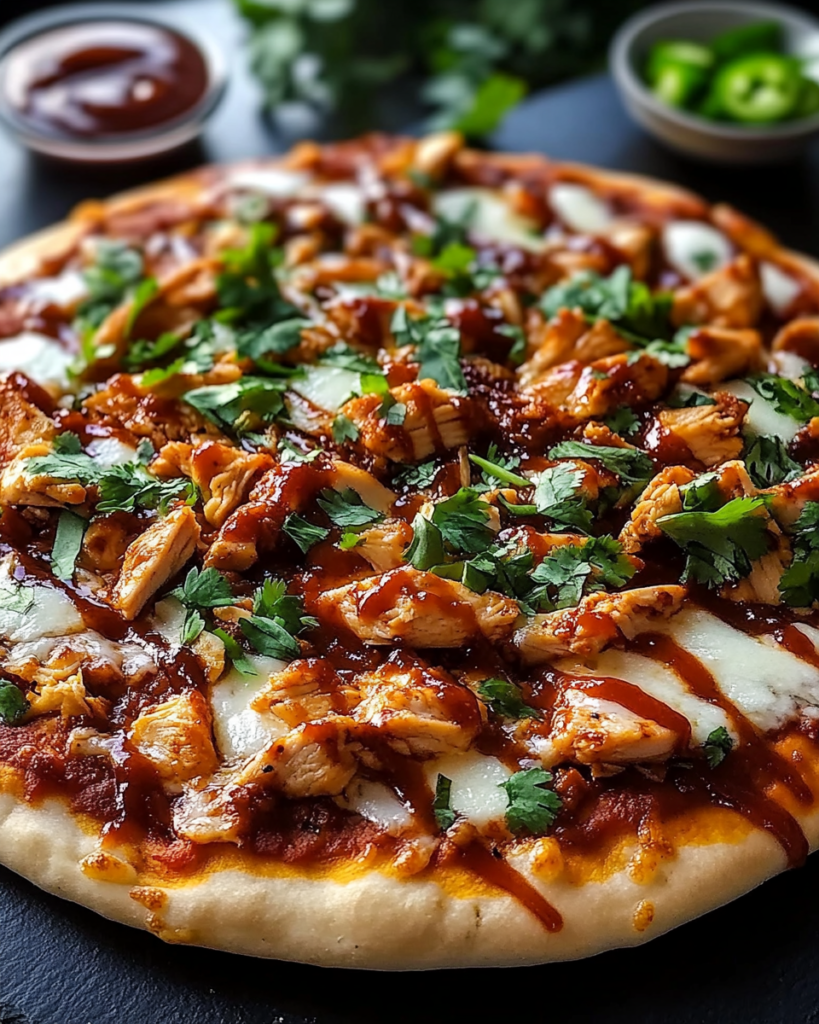 Pizza de Pollo BBQ Chipotle