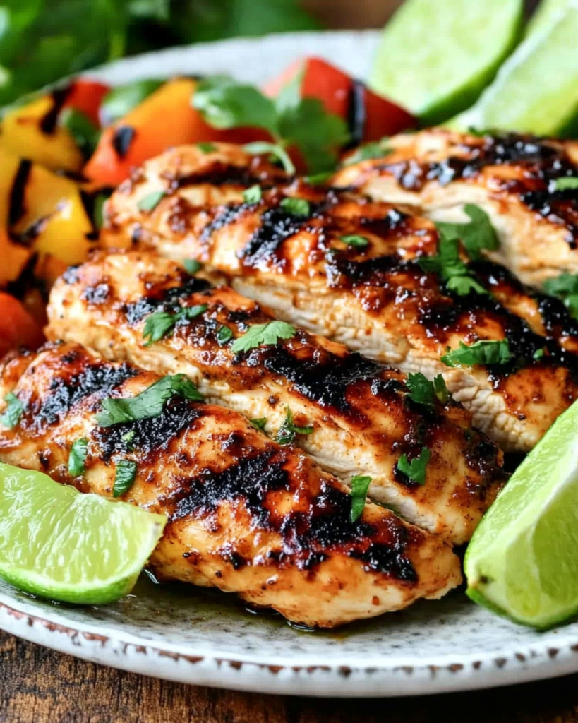 Pollo a la Parrilla con Sabor a Chile y Lima