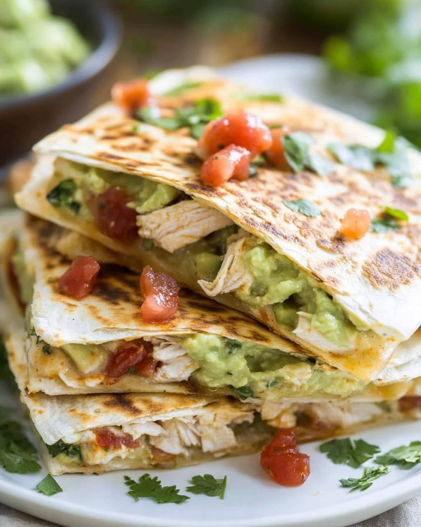 Quesadillas de Pollo y Aguacate a la Fusión