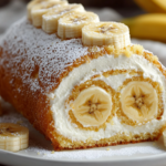 Roll de Plátano con Crema de Queso